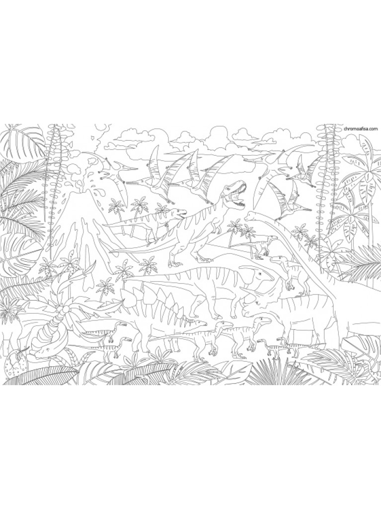COLOURING THE DINOSAURS