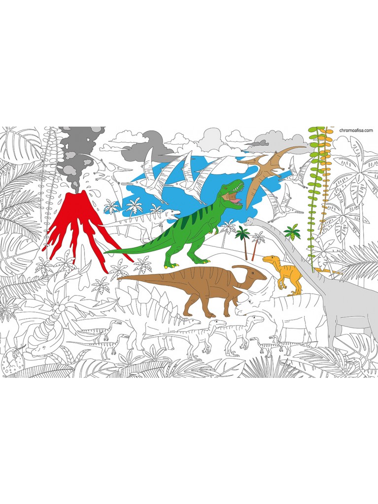 COLOURING THE DINOSAURS