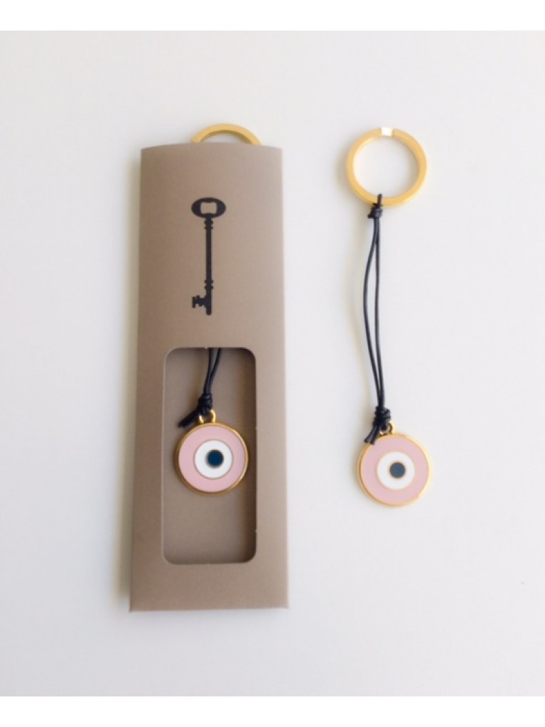 KEYRING WITH PINK EYE