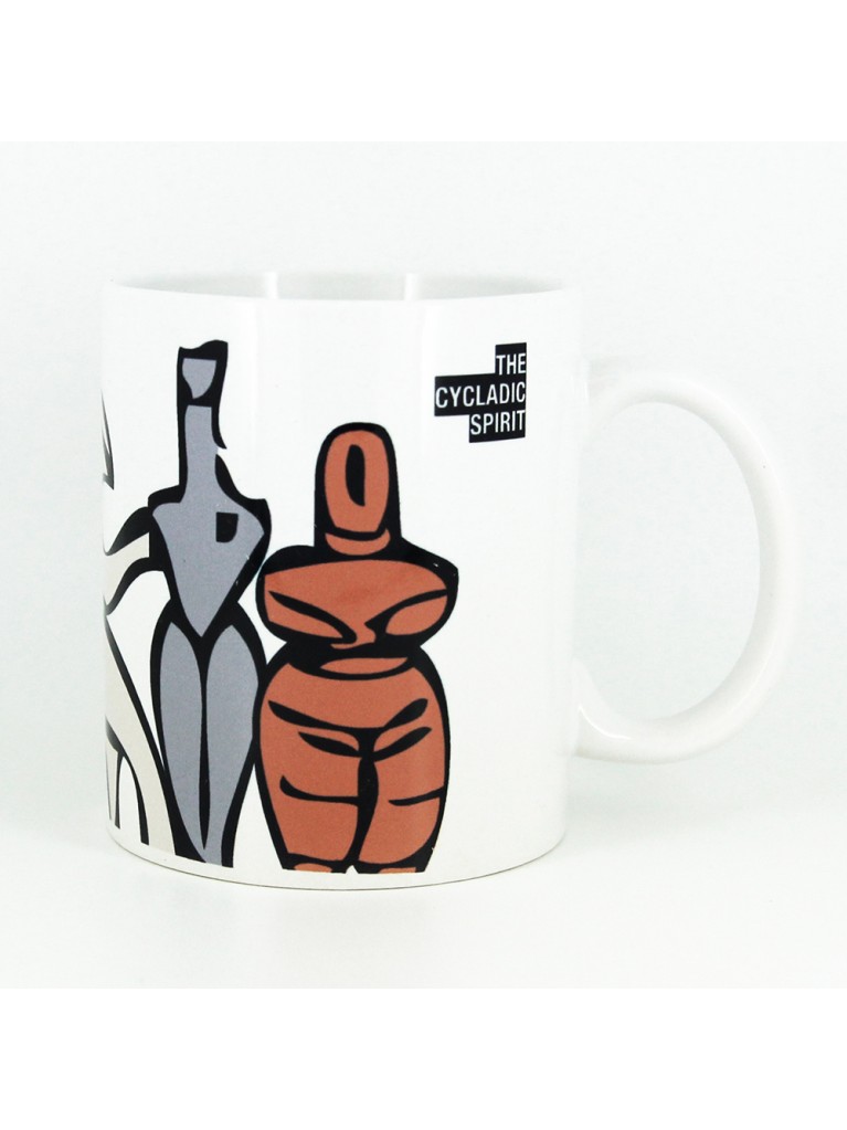 PORCELAIN COLORED CYCLADIC MUG