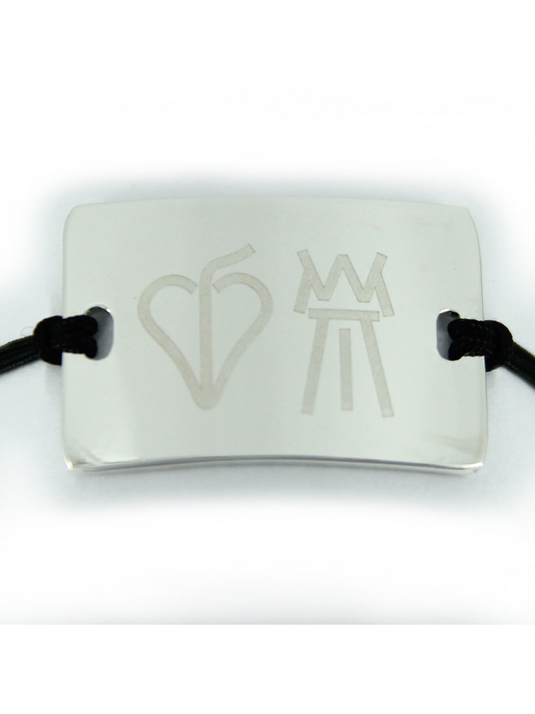 "LUCK" SILVER BRACHELET