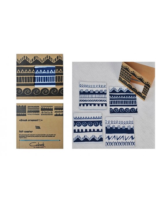 COASTERS "GREEK ORNAMENT"