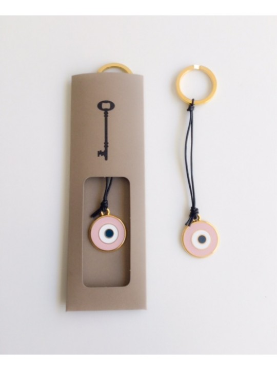 KEYRING WITH PINK EYE