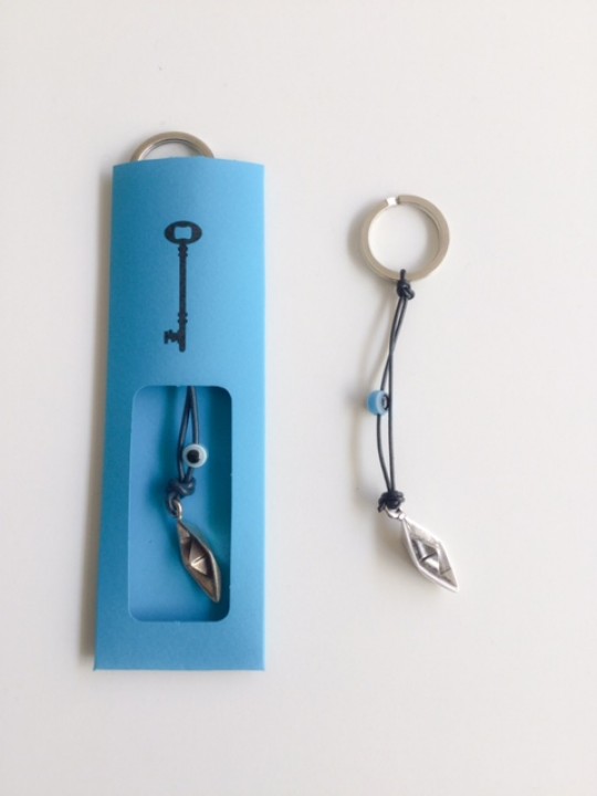 KEYRINGS WITH METAL BOAT