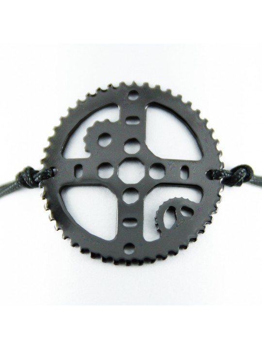 "EXELIXIS" BRACHELET 2,5 CM BLACK