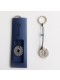 KEYRINGS WITH GEAR PENDANT ANTIQUE SILVER