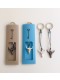 KEYRINGS WITH BULL HEAD