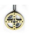 "EXELIXIS" NECKLACE 3,5 CM GOLD - BLACK